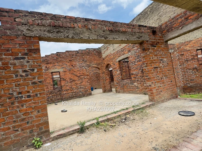 Riverside Ruwa incomplete house for sale 